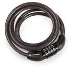 Велосипедный замок Kross KZS 150 тросовый, кодовый, 1500 х 6 мм, черный, T4CZP000182BK, изображение  - НаВелосипеде.рф