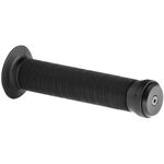 Грипсы велосипедные VELO VLG-411A, Kraton, поверхность Anti Slip, с заглушками, 147мм, чёрные, VLG-411A, изображение  - НаВелосипеде.рф