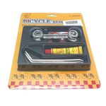 Аптечка велосипедная TBS, металлические монтажки, ниппельная резинка, накидной ключ 10размеров, YP40/CH-006A, изображение  - НаВелосипеде.рф