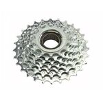 Кассета-трещотка SUNRACE MFM-22, 6 скоростей, 14-28, HG/UG, оцинкованая. серебристая, 6-170022, изображение  - НаВелосипеде.рф