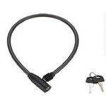 Велосипедный замок GOLDEN KEY тросовый, на ключ, 8 х 650мм, черный, GK101.101, изображение  - НаВелосипеде.рф
