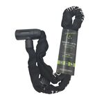 Велосипедный замок Vinca Sport, цепь, на ключ, тканевая-оболочка, 6 х 900 мм, черный, VS 101.759 bla, изображение  - НаВелосипеде.рф