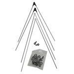 Комплект крепежа SKS для BLUEMELS: 2 стойки ASR, 2 V-стойки, 355 мм, серебряный, 0000008315-0355, изображение  - НаВелосипеде.рф