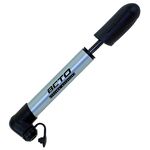 Велонасос BETO, алюминий, мини, 67 г, 162 мм, универсальная головка, с колпачком, серебристый, 5-470217, изображение  - НаВелосипеде.рф