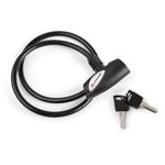 Велосипедный замок Kross KZK 100 тросовый, на ключ, 600 х 8 мм, черный, T4CZP000178BK, изображение  - НаВелосипеде.рф