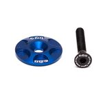 Крышка рулевой колонки A2Z, CNC 6061, болт алюминиевый 7075-T6, синий, S-Cap-4, изображение  - НаВелосипеде.рф