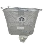 Велокорзина Vinca Sport, передняя, серебристая. P 02 silver, изображение  - НаВелосипеде.рф