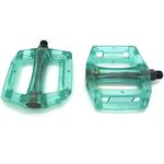 Педали KAMIGAWA, DH/BMX, полимерные, ось CrMo, 9/16" тёмно-зелёные, Z-0911, изображение  - НаВелосипеде.рф