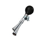 Клаксон TBS, "Дудка двойная длинная", сталь, хромированный, SY-44945, изображение  - НаВелосипеде.рф