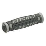 Грипсы велосипедные RITCHEY MTN PRO TG6, чёрно-серые с логотипом, 125 мм, PRD10168, изображение  - НаВелосипеде.рф