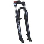 Вилка велосипедная RST Capa T8, 26 х 28,6, пружинно-эластомерная, V+D, черная, 5-395504, изображение  - НаВелосипеде.рф