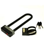 Велосипедный замок AUTHOR AUL CliffSM, U-lock, на ключ, с креплением, 50 х 230мм, черный, 8-17064020, изображение  - НаВелосипеде.рф