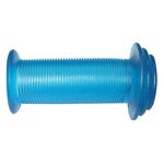 Грипсы велосипедные VELO, детские, 82мм, с фланцами, с закрытым концом, синие, VLG-901, изображение  - НаВелосипеде.рф