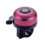 Звонок велосипедный TBS, диаметр 48мм, алюминий/пластик, красно-чёрный ,YWS-610A, изображение  - НаВелосипеде.рф