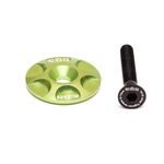 Крышка рулевой колонки A2Z, CNC 6061, болт алюминиевый 7075-T6, зеленый, S-Cap-11, изображение  - НаВелосипеде.рф