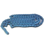 Велосипедная цепь YBN MK918, 1скорость, 1/2"X1/8"X102, высокопрочные пины, синяя, MK918, изображение  - НаВелосипеде.рф