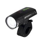 Фонарь SIGMA SPORTSTER, 2 режима, 30 люкс, освещаемая дистанция 50м, зарядка через USB, чёрный, 1727, изображение  - НаВелосипеде.рф