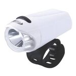 Фонарь велосипедный передний BBB EcoBeam, яркий светодиод 0.2W, 2 режима, бело-черный, BLS-75, изображение  - НаВелосипеде.рф