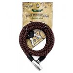 Велосипедный замок Vinca Sport, тросовый, на ключ, тканевая-оболочка, 10 х 1200мм, VS 412.1, изображение  - НаВелосипеде.рф