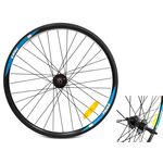 Колесо велосипедное заднее FRIKE 26", 32 спицы, под дисковый тормоз, двойной обод, стальная втулка, на гайках, ZXX00002, изображение  - НаВелосипеде.рф