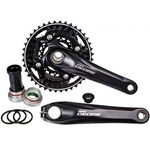 Система шатунов велосипедная Shimano Deore, M612, 170мм, ин.вал, 42/32/24Tс кареткой, черный EFCM612C002XL, изображение  - НаВелосипеде.рф