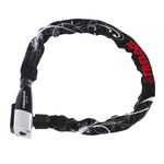 Велосипедный замок TRELOCK BC 215 Flowers, цепь, на ключ, тканевая-оболочка, 6 х 750 мм, черный, 8001963, изображение  - НаВелосипеде.рф