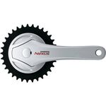 Система шатунов велосипедная SHIMANO Nexus NX75, 170мм, квадрат, 33T, для планетарных втулок, AFCNX75C3B, изображение  - НаВелосипеде.рф