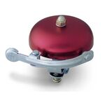 Звонок велосипедный TBS, диаметр 57мм, алюминиевый, красно-серебристый, YWS-408A, изображение  - НаВелосипеде.рф