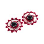 Ролики заднего переключателя A2Z Narrow wide, анодированый алюминий, 12T+12T, золотистый, NW-P12-6, изображение  - НаВелосипеде.рф