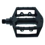 Педали велосипедные M-Wave алюминиевые литые широкие резьба 9/16", черные 5-311348 , изображение  - НаВелосипеде.рф