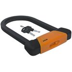 Велосипедный замок KELLYS BLOCK, U-lock, на ключ, квадратного сечения, покрытие антискретч, оранжевый, KLS Block, изображение  - НаВелосипеде.рф