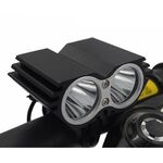 Фара велосипедная передняя EASTPOWER, 2 светодиода, макс. 1200 лм, время работы: 3,5 ~ 12ч, 4 режима, EBL-302, изображение  - НаВелосипеде.рф