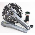 Система шатунов велосипедная Shimano Deore, M610, 170мм, ин.вал, 42/32/24T с кареткой, серебристый EFCM610C224XS, изображение  - НаВелосипеде.рф