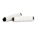 Грипсы велосипедные Colt Waffle, белый, без фиксаторов, HY-2004EP-8, изображение  - НаВелосипеде.рф