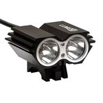 Фонарь велосипедный передний Lumen 302-X, 2000 lumens, 2 Cree XML-T6 черный, EBL302X, изображение  - НаВелосипеде.рф