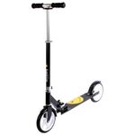 Самокат M-Wave, FUNSCOO Smiley, двухколёсный, регулируемый, взрослый, до 100 кг, чёрный, H-200, изображение  - НаВелосипеде.рф