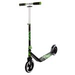 Самокат M-Wave Smartscoo2 , складной, двухколёсный,взрослый, до 100 кг, чёрно-зелёный, green dagger, H-005, изображение  - НаВелосипеде.рф