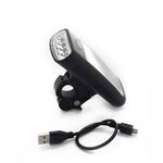 Фара передняя Vinca Sport с подзарядкой, 4 диода (используется микро USB 2.0 interface, солнечная батарея), VL 377, изображение  - НаВелосипеде.рф