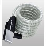Велосипедный замок TRELOCK SK 215, тросовый, на ключ,, 10 х 1800 мм, прозрачный, 8001686, изображение  - НаВелосипеде.рф