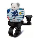 Звонок M-Wave алюминий/пластик детский Bear Bell (медвеженок) с рисунком, 6-3032, изображение  - НаВелосипеде.рф