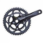 Система шатунов велосипедная Shimano, R345, 175мм, ин.вал, 50/34T без каретки, 10скоростей, черный EFCR345E04XL, изображение  - НаВелосипеде.рф