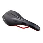 Седло Kore Fuse II Cr-Mo, 265х132мм, черно-красный, KSD1602BRAT, изображение  - НаВелосипеде.рф