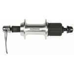 Велосипедная втулка Shimano Tourney TX800, задняя, под кассету, 32 отверстия, 8-10 скоростей, серебристая, EFHTX800BZBS, изображение  - НаВелосипеде.рф