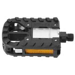 Педали велосипедные M-Wave алюминий/пластик складные двусторонние Cr-Mo ось с отражателями 5-311764, изображение  - НаВелосипеде.рф