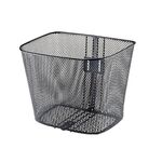 Велокорзина TBS, передняя, с кронштейном и стойками, мелкая сетка, LCB-355, изображение  - НаВелосипеде.рф