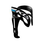 Флягодержатель велосипедный KELLYS KLS SQUAD, алюминий, вес 47г, чёрный с белой и голубой полосами, Bottle Cage KLS, изображение  - НаВелосипеде.рф