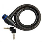 Велосипедный замок Vinca Sport, тросовый, на ключ, с защитой от влаги, 15 х 1500мм, черный, VS 102.118(1), изображение  - НаВелосипеде.рф