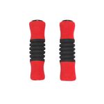 Ручки на руль HORST H211, полиуретан, 125мм, эргономические, черно-красные, 00-170462, изображение  - НаВелосипеде.рф