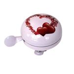 Звонок велосипедный Vinca Sport "сердечки", диаметр 58мм, алюминий, YL 068, изображение  - НаВелосипеде.рф