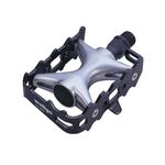 Педали WELLGO LU-964S, МТВ, алюминий/сталь, ось из бористой стали, вес 425г, серо-чёрные,  LU-964S, изображение  - НаВелосипеде.рф